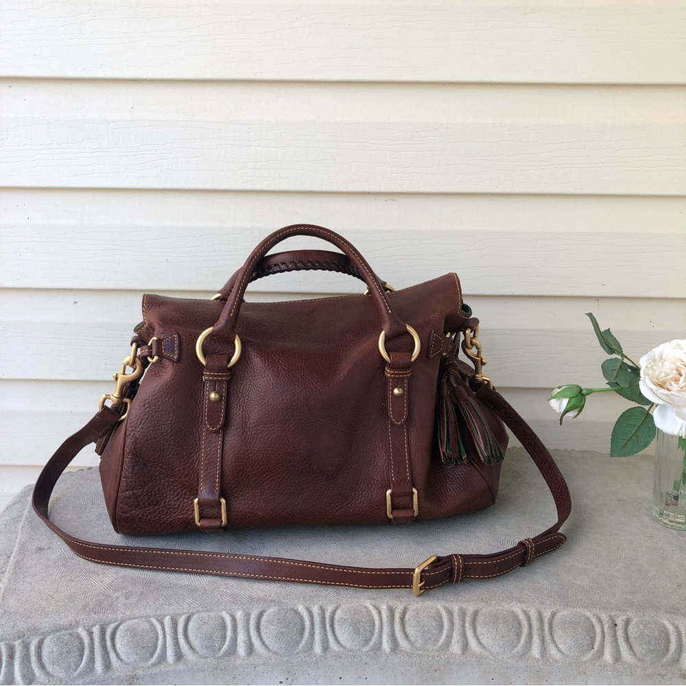 Dooney & Bourke LARGE Florentine Chestnut brown Satchel